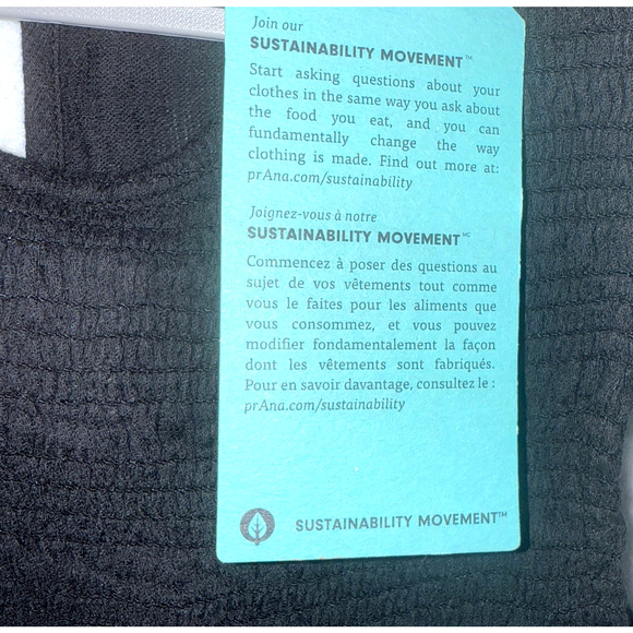 Prana Seakissed Dress Sleeveless Smoked Bodice Pockets - Black Size Small - $99 - Picture 9 of 10